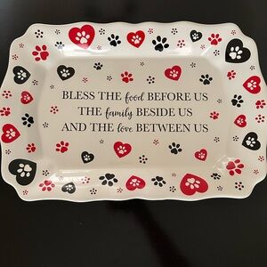 Puppy Paw Ceramic Serving Dish